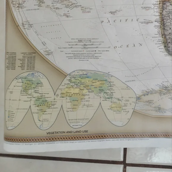 National Geographic World Wall Map - Executive (Poster Size: 36 x 24 in) - Picture 3 of 12